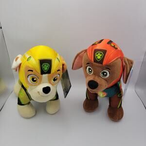Paw Patrol Aqua Pups Zuma Rubble Plush Stuffed Animal Toys Nickelodeon